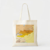 Kaart van Kirgizië en Centraal-Azië Tote Bag (Voorkant)