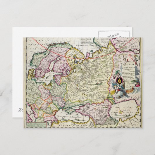 Kaart van Klein-Azië (Voorkant / Achterkant)