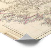 Kaart van Klein-Azië Poster (Hoek)