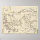 Kaart van Klein-Azië Poster (Voorkant)