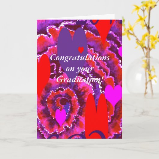 Kaart van kleurrijk Afstuderen (Gele Bloem)