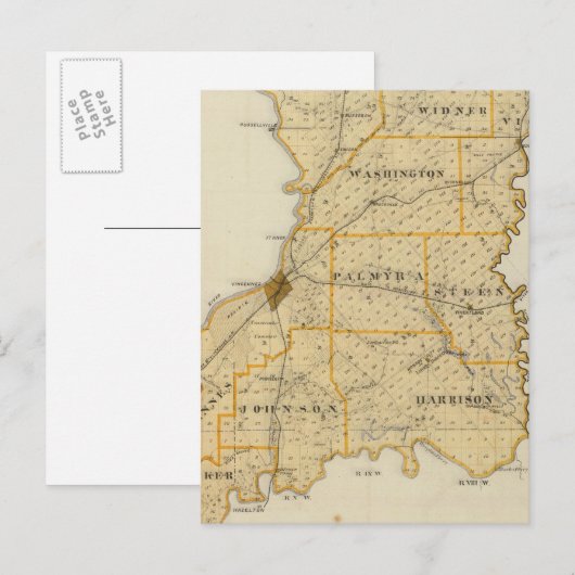 Kaart van Knox County (Voorkant / Achterkant)