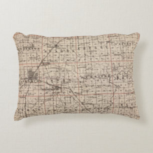 Kaart van Knox County Decoratief Kussen