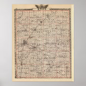 Kaart van Knox County Poster (Voorkant)