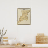 Kaart van Knox County Poster (Keuken)