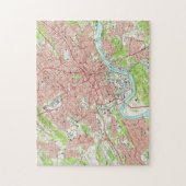  kaart van Knoxville Tennessee (1966) Legpuzzel (Verticaal)