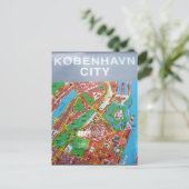 kaart van københavn city (Staand voorkant)