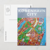 kaart van københavn city (Voorkant / Achterkant)