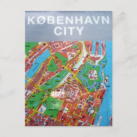 kaart van københavn city (Voorkant)