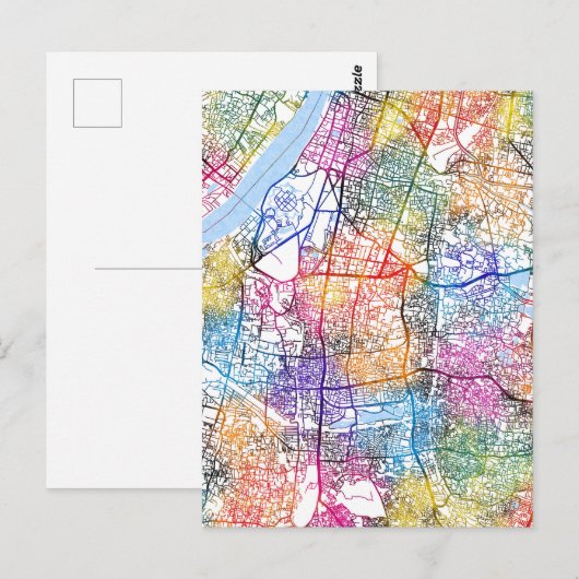 Kaart van Kolkata West Bengal (Voorkant / Achterkant)