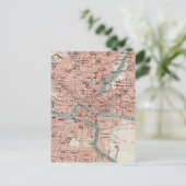  kaart van Königsberg Duitsland (1905) (Staand voorkant)