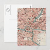  kaart van Königsberg Duitsland (1905) (Voorkant / Achterkant)