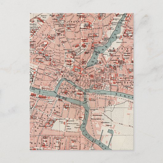  kaart van Königsberg Duitsland (1905) (Voorkant)