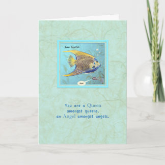 Kaart van koningin Angelfish Jubileum