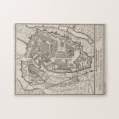 kaart van Kopenhagen Denemarken (1764) Legpuzzel (Horizontaal)