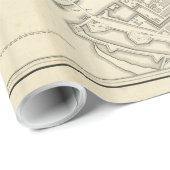  kaart van Kopenhagen Denemarken Uitbreidingen Cadeaupapier (Rol Hoek)