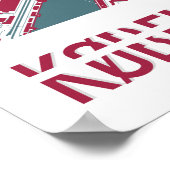 Kaart van Kopenhagen Poster (Hoek)