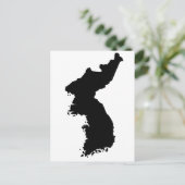 Kaart van Korea (Staand voorkant)