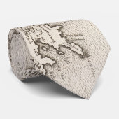  kaart van Kreta Griekenland (1680) Stropdas (Opgerold)