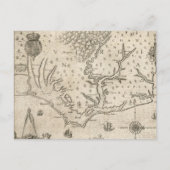  kaart van kustgebied North Carolina (1590) (Voorkant)