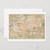  kaart van Kyoto Briefkaart (Voorkant / Achterkant)