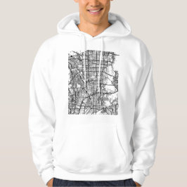 Kaart van Kyoto Japan Hoodie