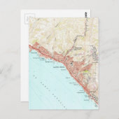  kaart van Laguna Beach California (1965) (Voorkant / Achterkant)