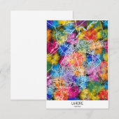 Kaart van Lahore Pakistan (Voorkant / Achterkant)