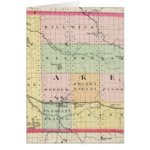 Kaart van Lake County, Michigan