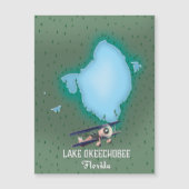 Kaart van Lake Okeechobee Florida. (Voorkant)