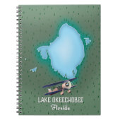 Kaart van Lake Okeechobee Florida. Notitieboek (Voorkant)