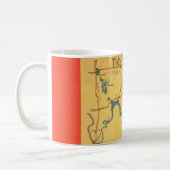 Kaart van Lake Texoma Koffiemok (Links)