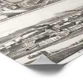 Kaart van Lambertville, New Jersey in 1883 Poster (Hoek)