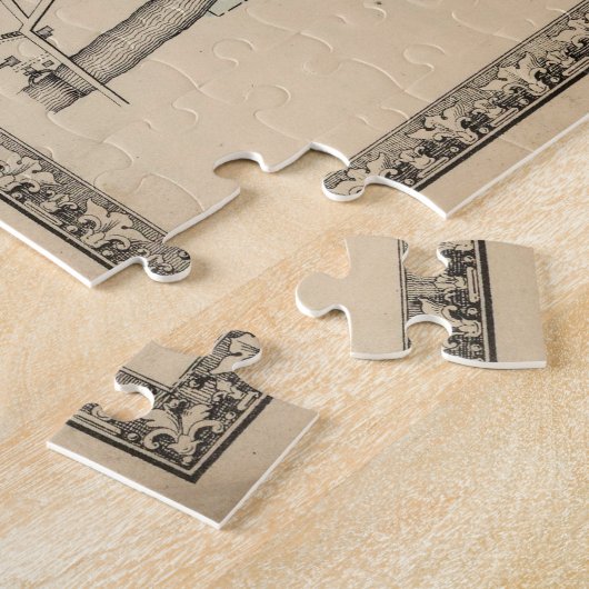  kaart van Lancaster PA (1864) Legpuzzel (Zijkant)