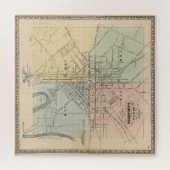 kaart van Lancaster PA (1864) Legpuzzel (Horizontaal)