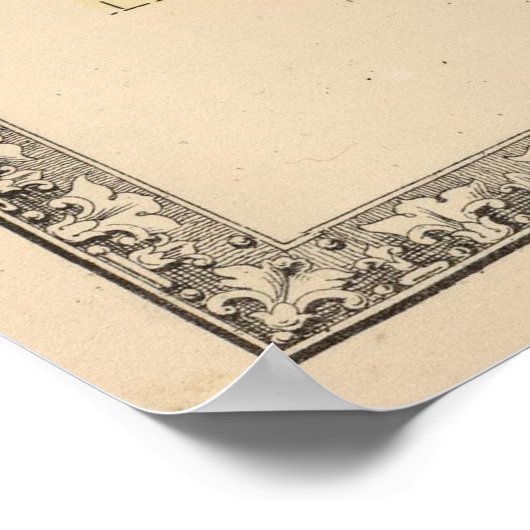  kaart van Lancaster PA (1864) Poster (Hoek)