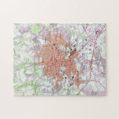  kaart van Lancaster Pennsylvania (1956) 2 Legpuzzel (Horizontaal)