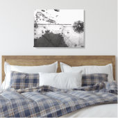 Kaart van landen canvas afdruk (Insitu (Slaapkamer))