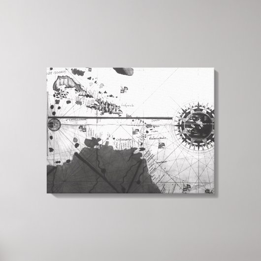 Kaart van landen canvas afdruk (Voorkant)
