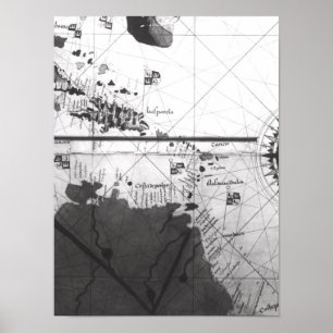 Kaart van landen poster