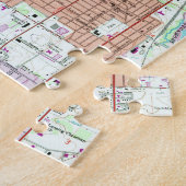  kaart van Lansing Michigan (1965) Legpuzzel (Zijkant)