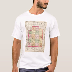 Kaart van Laper County, Michigan T-shirt
