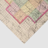 Kaart van Laper County, Michigan Tissuepapier (Detail)