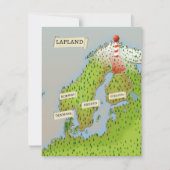 Kaart van Lapland (Voorkant)