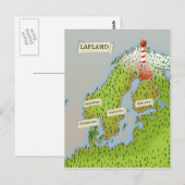 Kaart van Lapland (Voorkant / Achterkant)