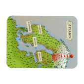Kaart van Lapland Magneet (Horizontaal)