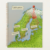 Kaart van Lapland Planner (Voorkant)