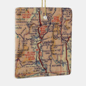  kaart van Leadville CO Keramisch Ornament (Rechts)