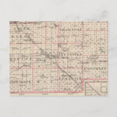 Kaart van Lee County en Amboy (Voorkant)