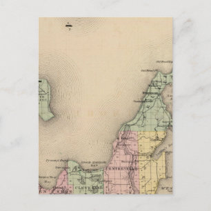 Kaart van Leelanau County, Michigan